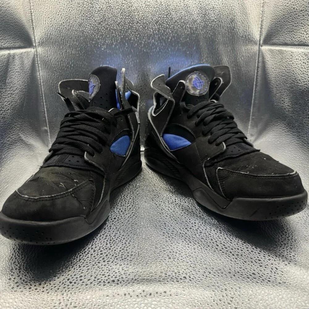 RARE 🚀 Size 10 - Vintage 2003 Nike Air Huarache Black/Blue‎ Colorway 305439-041
